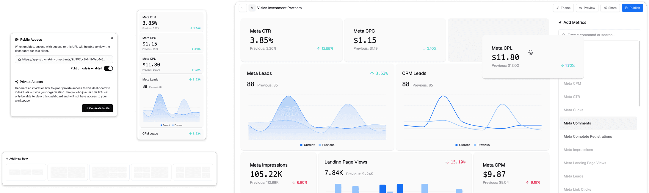 Report builder UI image
